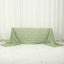 Taffeta 90"x156" Rectangle Tablecloth Sage Green - Accordion Crinkle Seamless Table Cover