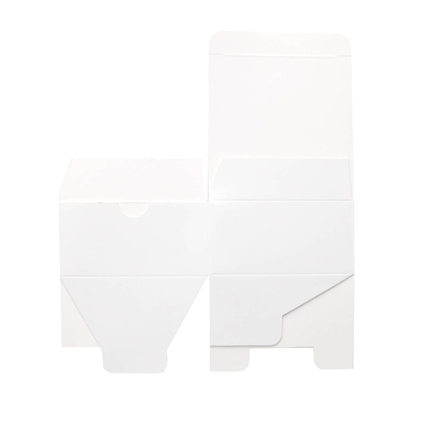 100 Pack White Cake Party Favor Boxes, 4"x4"x2" Cupcake Gift Boxes
