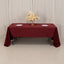 Lamour Satin 60"x126" Rectangle Tablecloth Burgundy - Soft & Silk-Like Table Cover