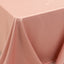 Lamour Satin 90"x156" Rectangle Tablecloth Dusty Rose - Luxurious, Soft Seamless Table Cover