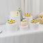 Set of 5 Acrylic Cake Stands Cylinder Design Round White - Display Risers for Events 8.5", 9", 10", 11", 12"