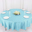 Polyester 90" Round Tablecloth Light Blue - Stain & Wrinkle-Resistant Table Cover