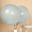 10 Pack 18" Matte Pastel Silver Helium or Air Latex Party Balloons