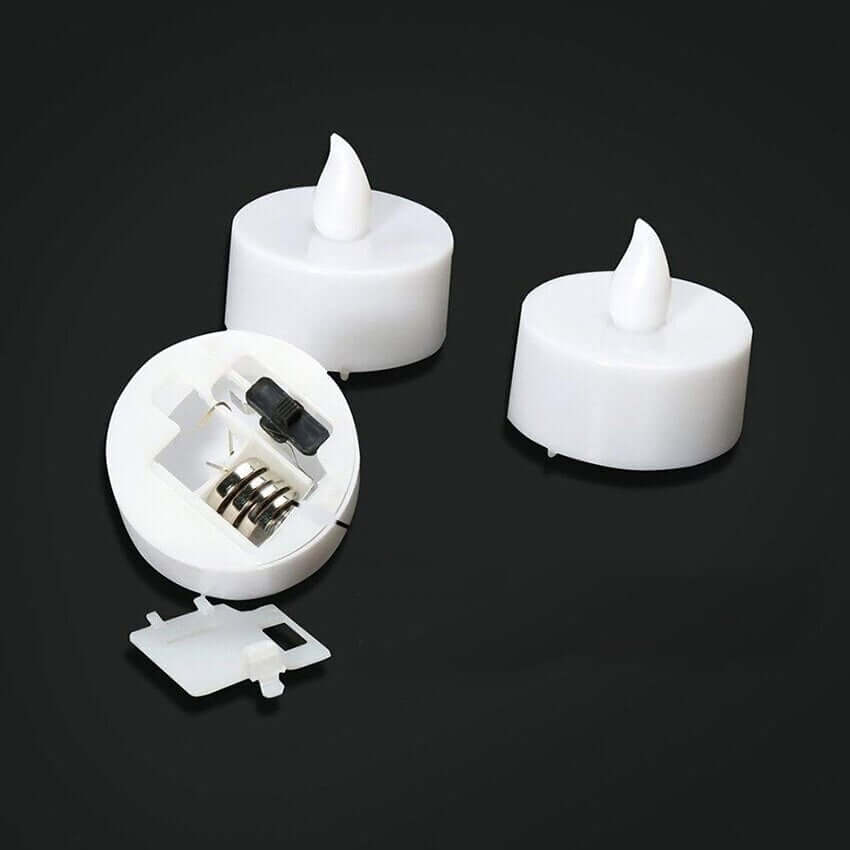 12-Pack Tealight Candles Flameless Design Cool White - Waterproof Floating LED Lighting