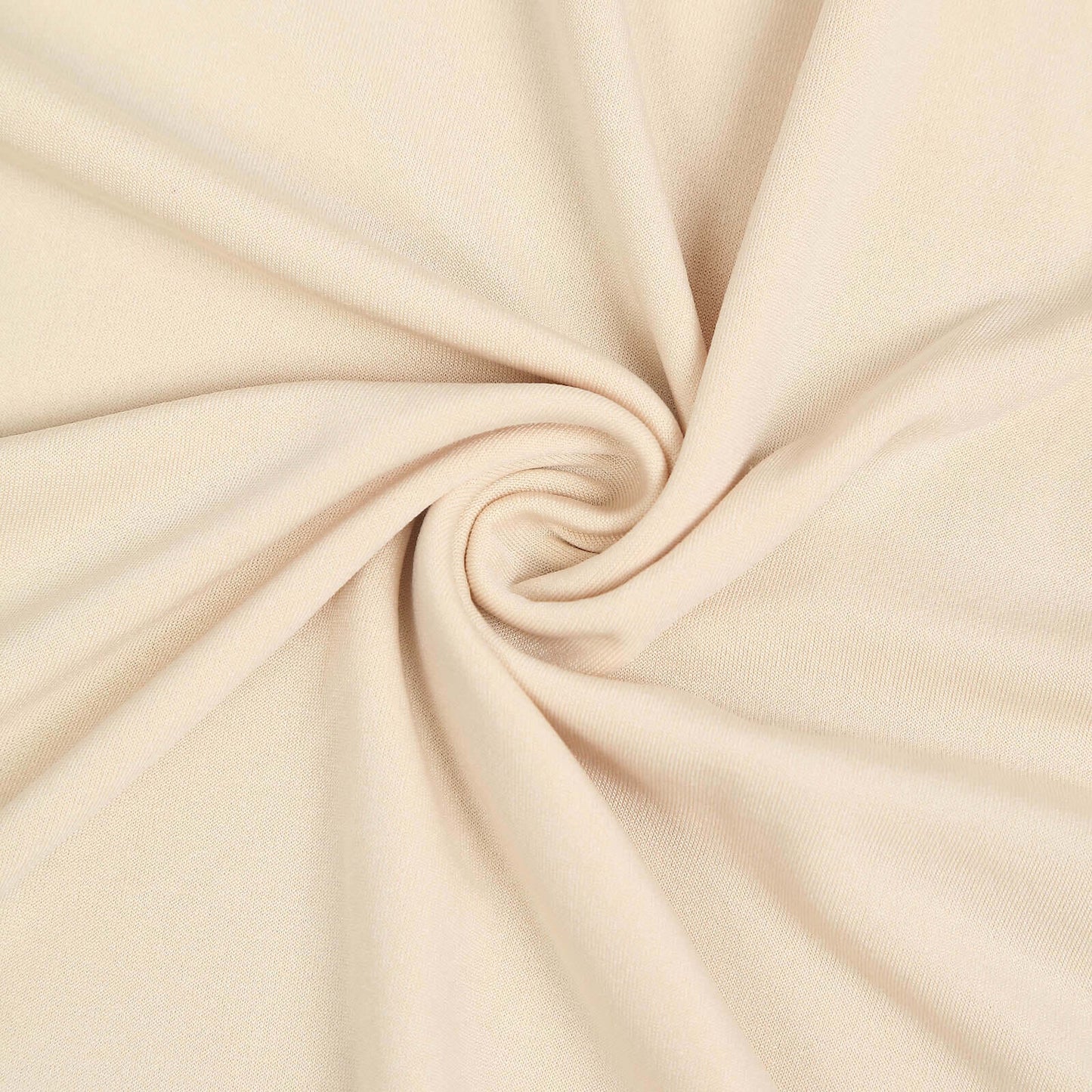 7ft Matte Beige Spandex Half Moon Chiara Backdrop Stand Cover, Custom Fitted Wedding Arch Cover