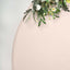 7.5ft Matte Blush Round Spandex Fit Party Backdrop Stand Cover