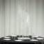 Crystal Glass Cluster Candelabra Pedestal Stand - Square Hurricane Taper Candle Holder Table Centerpiece 4ft