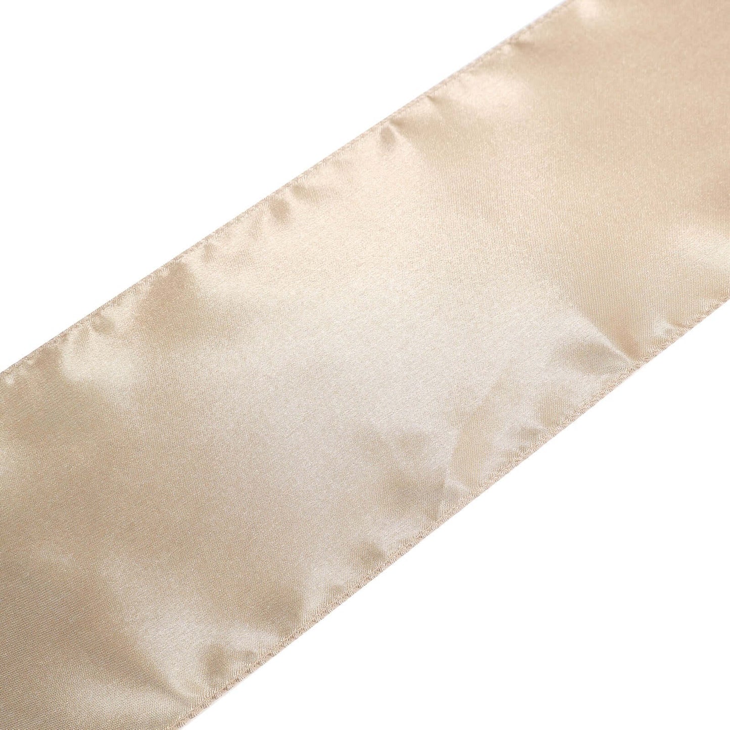 5 Pack Satin Chair Sashes Nude - Durable Chair Bows with Shiny Finish 6"x106"