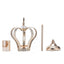 Metal Crown Pillar Candle Holder Stand Gold - Votive Holder Centerpiece 25"