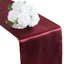 Satin 12"x108" Table Runner Burgundy - Stylish Table Linen