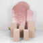 Set of 5 Nude Spandex Rectangle Pedestal Stand Covers, Stretchable Pillar Prop Covers - 160 GSM