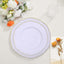 10-Pack Plastic Dinner Plates in White with Gold Scalloped Rim - Disposable Party Plates 9"