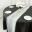 Sheer Tulle 48"x120" Table Runner White Pearl Embellished - Stylish Wedding & Event Table Linen