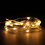 20 LED Micro Fairy String Lights Starry Bright Design Warm White - Battery Operated Party Accent 90"