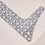 Decorative Rhinestone Number "0" Stickers, Glitter Adhesive Craft Numbers Silver DIY Sparkle Embellishments 8"
