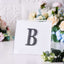 Decorative Rhinestone Alphabet "B" Letter Stickers, Glitter Adhesive Craft Letters Black DIY Sparkle Embellishments 4"