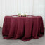 Premium Polyester 132" Round Tablecloth Burgundy - Seamless 220GSM Wrinkle-Resistant Table Cover