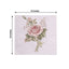 20-Pack Paper Beverage Napkins with Pink Floral Design Ivory - 2 Ply Soft 18GSM Rose Garden Wedding Napkins 6.5"x6.5"