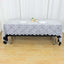 Lace 60"x108" Rectangular Oblong Tablecloth White - Premium Finish for Versatile Table Settings