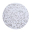 10-Pack Table Placemats Embossed Foil Flower Design Metallic Silver Round - Sheer Organza Disposable Mats 13"