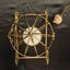 Candle Holder Gold Wrought Iron Cinderella Carriage Card Display - Wedding Table Accent 11"