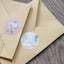 500Pcs 1.5" Baby Shower Love and Oh Baby Floral Stickers Roll, Labels For DIY Envelope Seal - Round