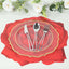 10-Pack Disposable Table Placemats with Red Rose Flower Design - 400GSM Floral Cardboard Placemats for Romantic Themes & Garden Parties 14"