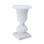 2 Pack 20" White Urn Planter, Floral Pedestal Flower Pot Plant Stand - PVC