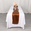 Satin 12"x108" Table Runner Cinnamon Brown - Stylish Table Linen