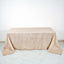 Taffeta 90"x132" Rectangle Tablecloth Beige - Seamless Accordion Crinkle Table Cover