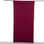 Burgundy 4-Way Stretch Spandex Event Curtain Drapes, Wrinkle Free Backdrop Event Panel with Rod Pockets - 5ftx10ft