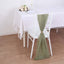 5 Pack Chiffon Chair Sashes Dusty Sage Green - Soft & Lightweight Designer Chair Bows 22"x78"