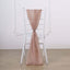 5 Pack Chiffon Chair Sashes Dusty Rose - Soft & Lightweight Designer Chair Bows 22"x78"