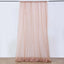 10ftx30ft Dusty Rose Sheer Ceiling Drape Curtain Panels Durable Flame Resistant Fabric