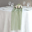 Chiffon 6ft Table Runner Dusty Sage Green - Flowy & Lightweight Table Decor