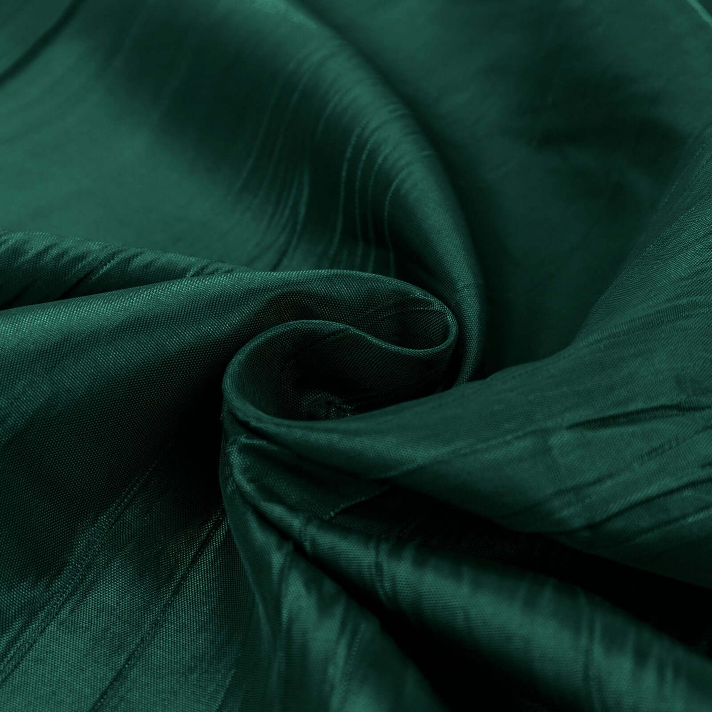 54"x10 Yards Hunter Emerald Green Accordion Crinkle Taffeta Fabric Bolt