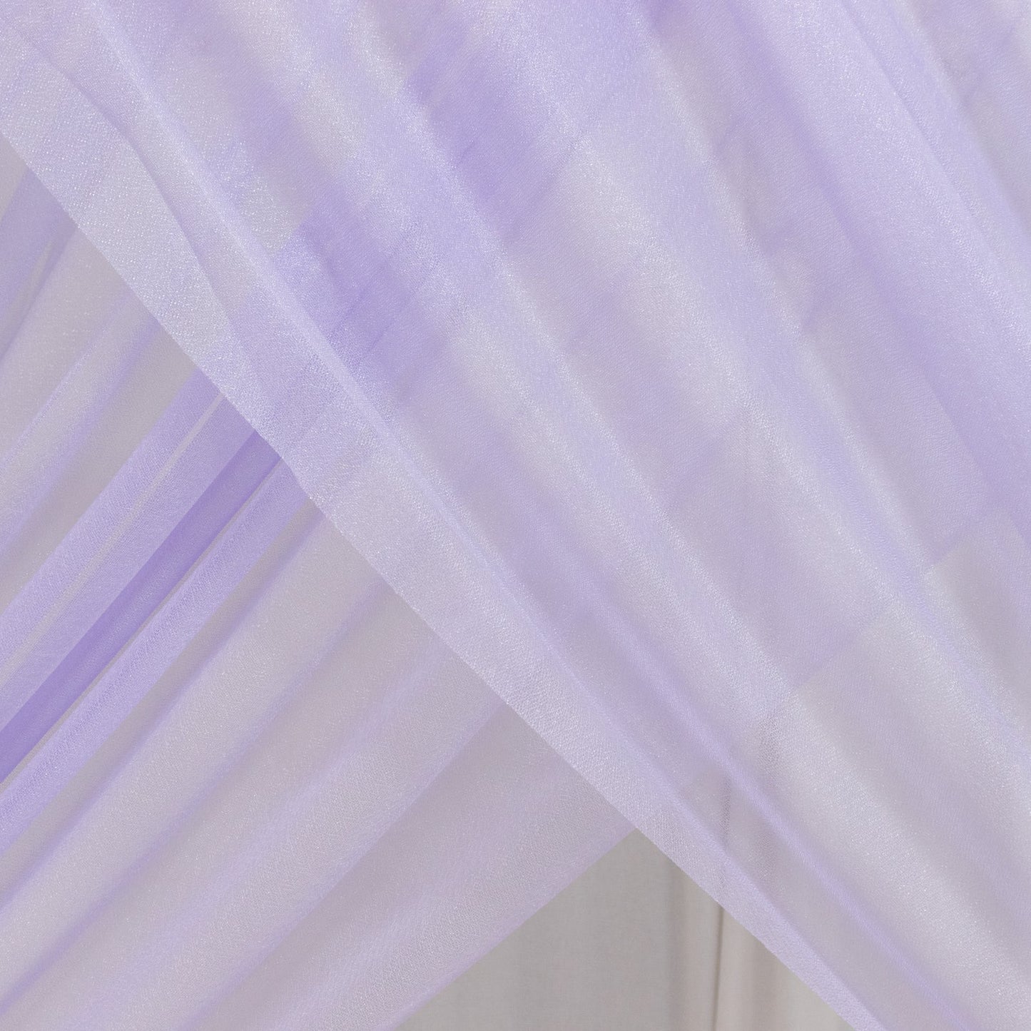 Lavender Lilac Sheer Backdrop Drape â€“ 5ft x 14ft Wedding Arch & Ceiling Decor Panel, Wrinkle Free with Soft Shimmer