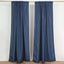 2 Pack Navy Blue Polyester Event Curtain Drapes, 10ftx8ft Backdrop Event Panels With Rod Pockets 130 GSM