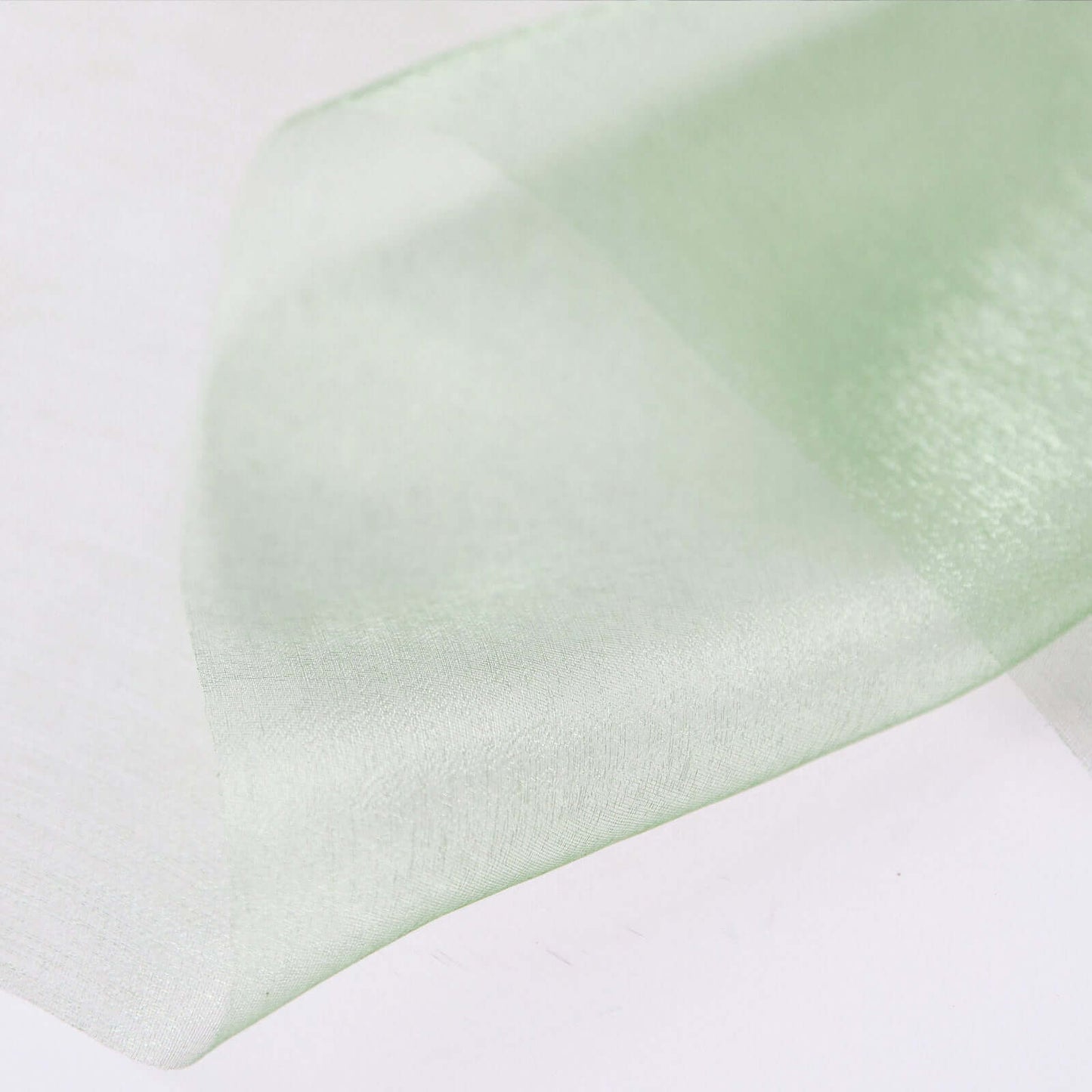 12"x10yd Sage Green Sheer Chiffon Fabric Bolt, DIY Voile Drapery Fabric