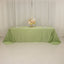 Lamour Satin 90"x156" Rectangle Tablecloth Sage Green - Luxurious, Soft Seamless Table Cover