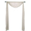 18ft Silver Sheer Organza Wedding Arch Drapery Fabric, Window Scarf Valance