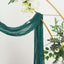 20ft Peacock Teal Gauze Cheesecloth Fabric Wedding Arch Drapery, Window Scarf Valance, Boho Decor Arbor Curtain Panel