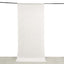 White Crushed Velvet Backdrop Curtain â€“ 5ft x 12ft Event Drape with Rod Pocket, Privacy Panel for Photo Booths & Events