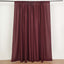 2 Pack Burgundy Polyester Event Curtain Drapes, 10ftx8ft Backdrop Event Panels With Rod Pockets 130 GSM