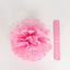6 Pack 10" Pink Tissue Paper Pom Poms Flower Balls, Ceiling Wall Hanging Decorations