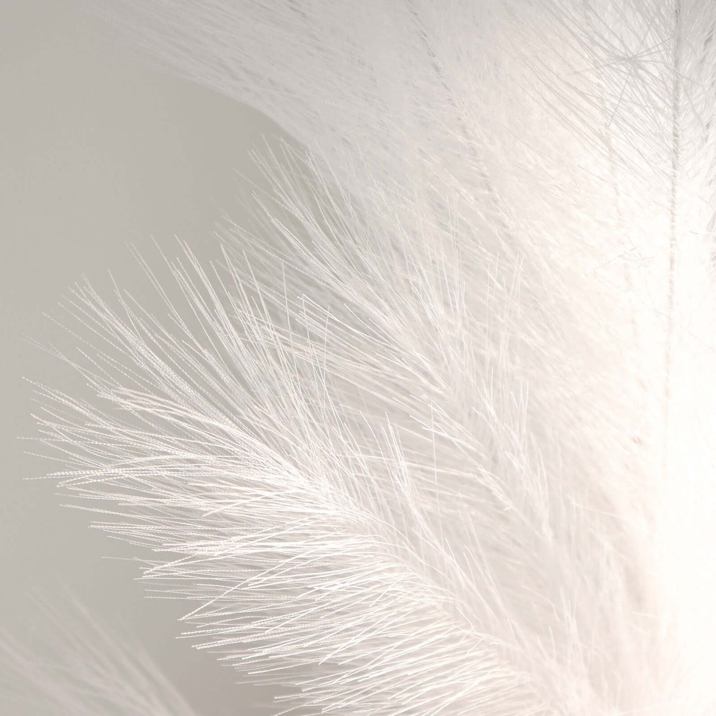 3 Stems Artificial Pampas Grass Decor White - Soft Realistic Faux Ornamental Grass Branches for Rustic Boho Chic Backdrops Floral Styling & Vase Displays 44"