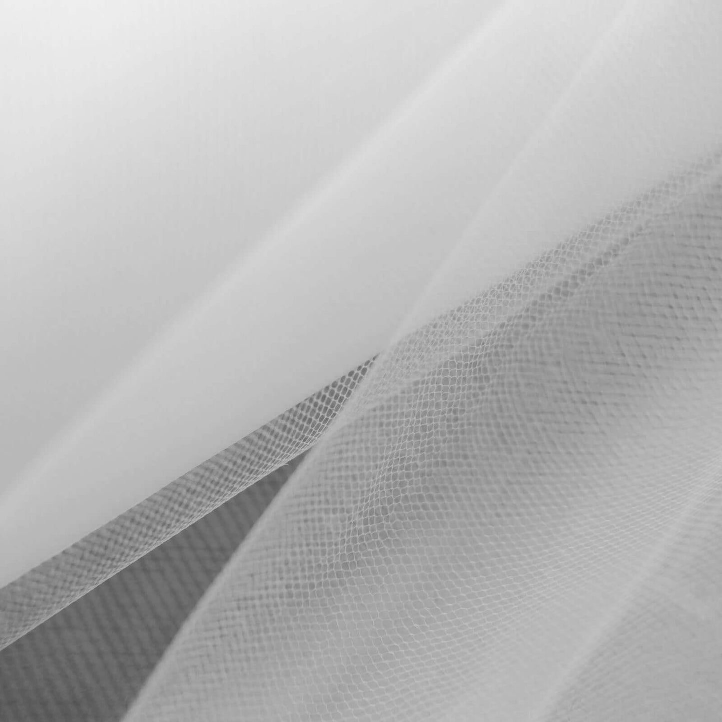 18"x100 Yards White Tulle Fabric Bolt, Sheer Fabric Spool Roll For Crafts