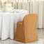 Polyester Slip On Folding Chair Covers Gold - Stain-Resistant Reusable Durable Fabric