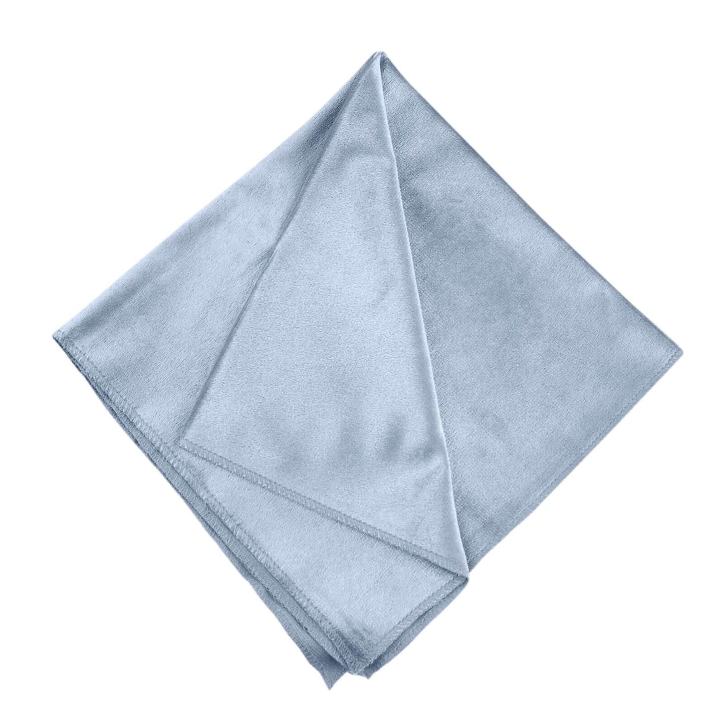 5 Pack Premium Velvet 20"x20" Napkins Dusty Blue - Soft Sheen Finish Cloth Napkins