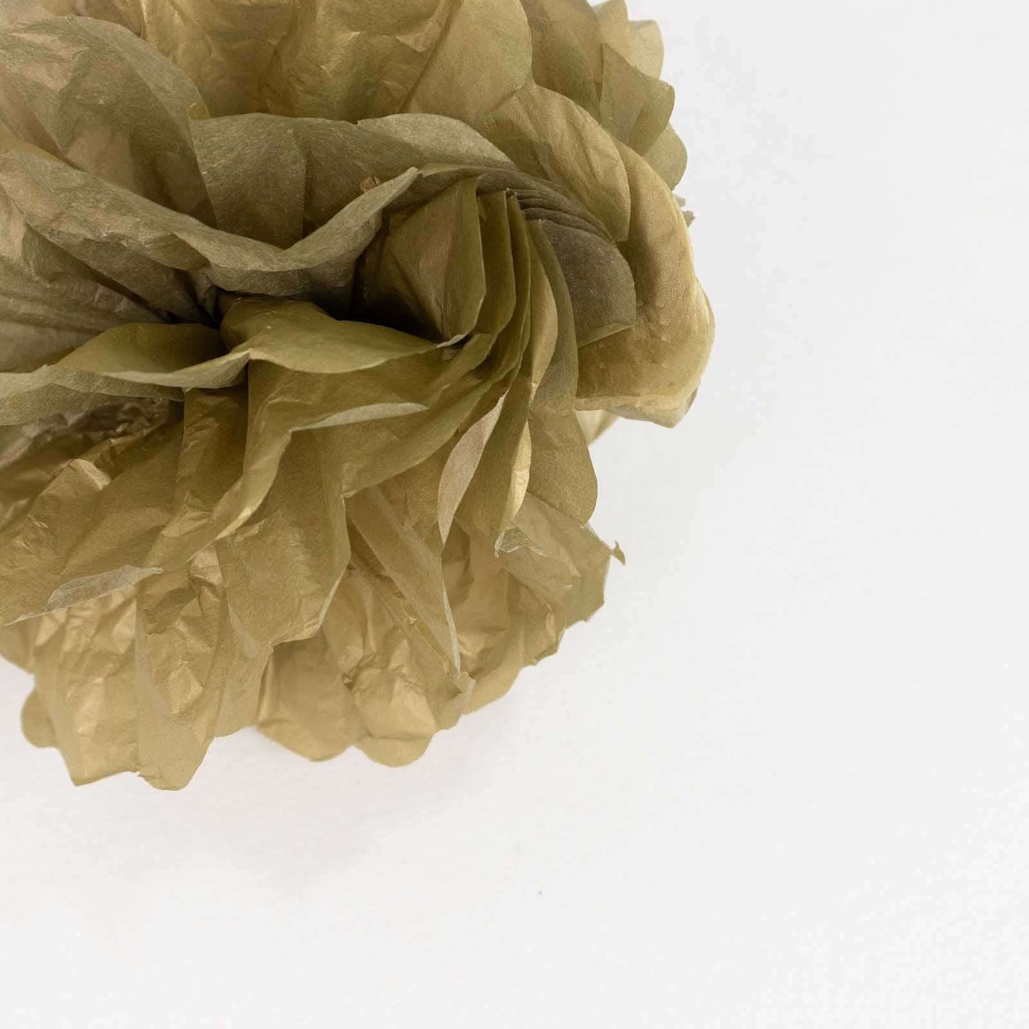 6 Pack 8" Gold Tissue Paper Pom Poms Flower Balls, Ceiling Wall Hanging Decorations